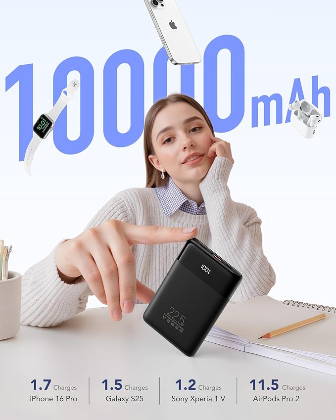 VEGER Portable Charger, Ultra Slim 22.5W Fast Charging - Image 7