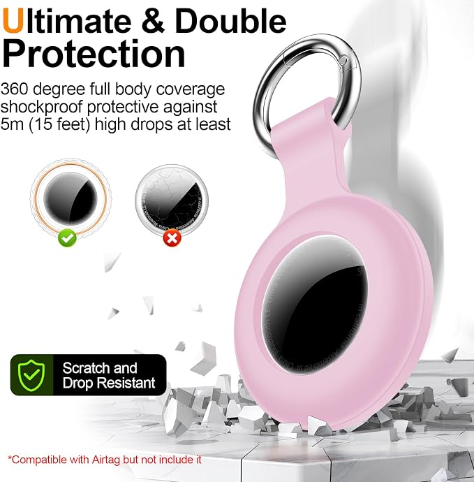 1|2|4Pack for Apple AirTag Holder, For Air Tag 2nd &1st Genaretion, Waterproof - Image 4