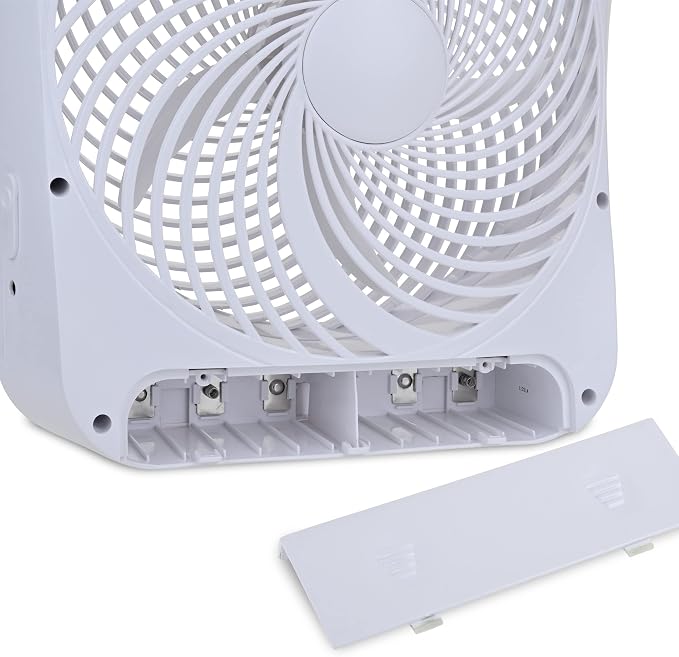 Treva 10-Inch Portable Fan, Powered by Battery and/or AC Adapter - Image 4
