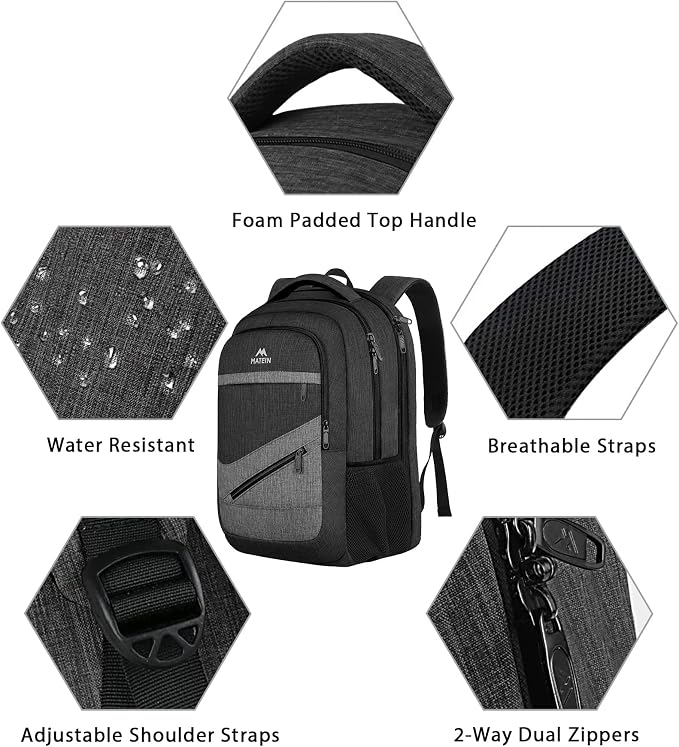 MATEIN 17 Inch Backpack for Men, Professional Work Office Laptop Backpack - Image 7