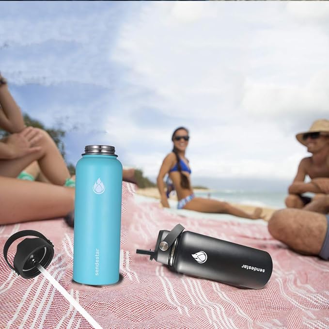 SENDESTAR Stainless Steel Water Bottle, Wide Mouth 32 oz Water Bottle - Image 6