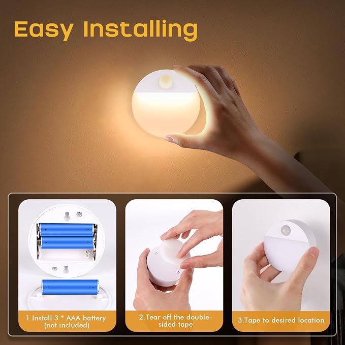 Guankai 8 Pack Motion Sensor Stair Light - Image 5