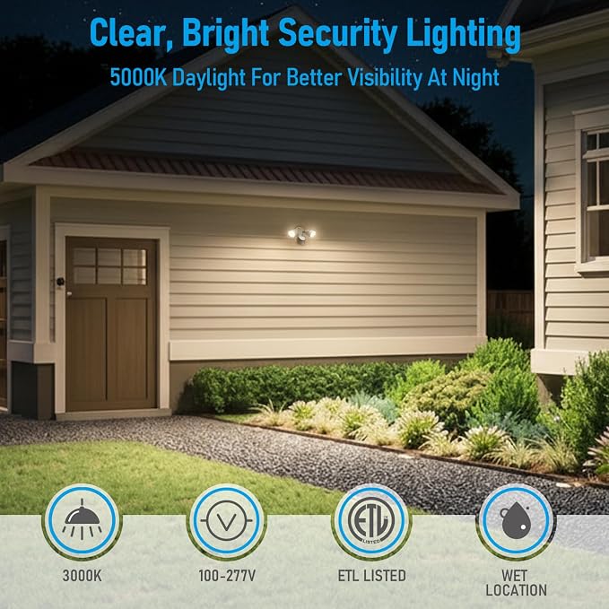 LEONLITE COB LED Security Light, Motion Sensor Outdoor Lights, Dusk to Dawn - Image 4