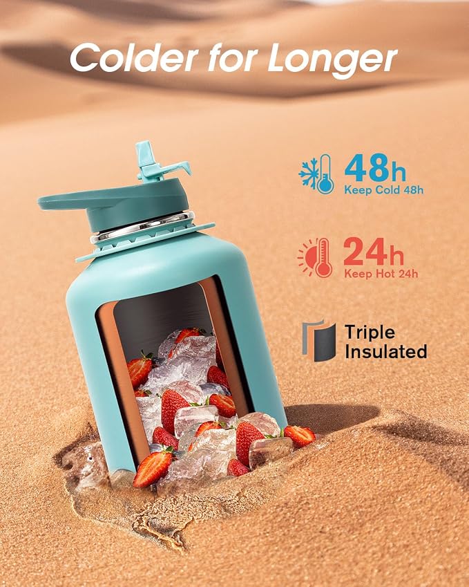 Coolflask Insulated Water Bottle 64 oz - Image 2