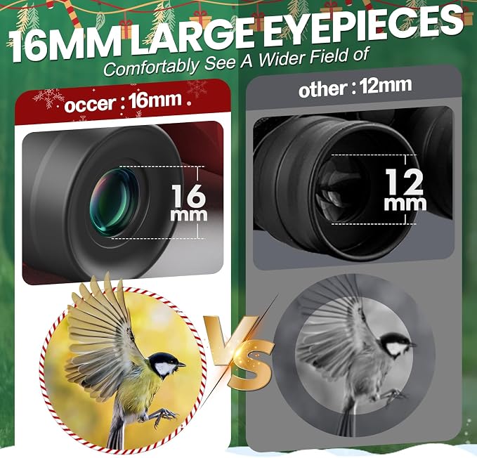 15x30 Compact Binoculars for Adults Kids - Image 3