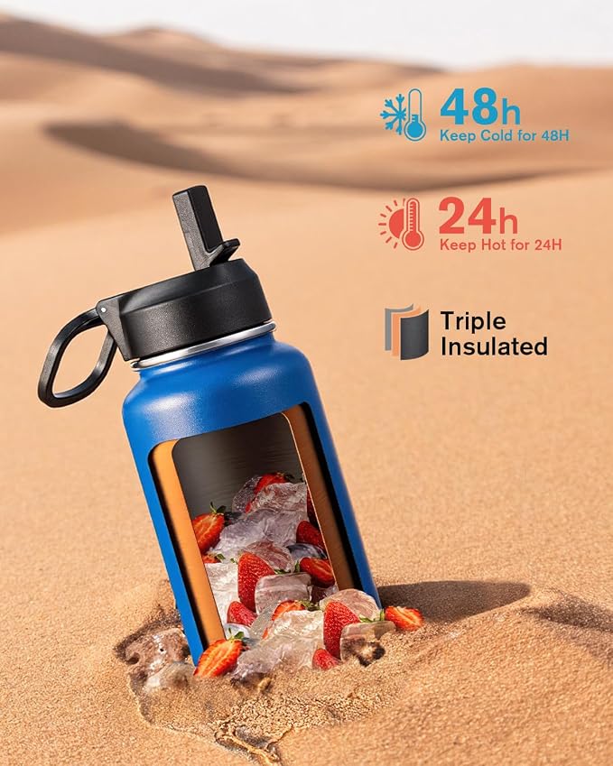 Coolflask Water Bottle 32 oz Insulated - Image 2
