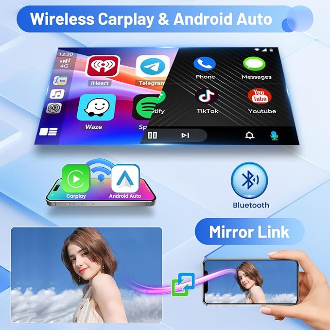 Inefala 4+64G Radio for Jeep Compass Patriot 2007 2008 2009 Android 15 CarPlay - Image 3