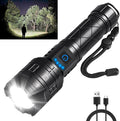 Rechargeable Flashlights High Lumens, Powerful Tactical Flashlights, 5 Modes by IkeeRuic