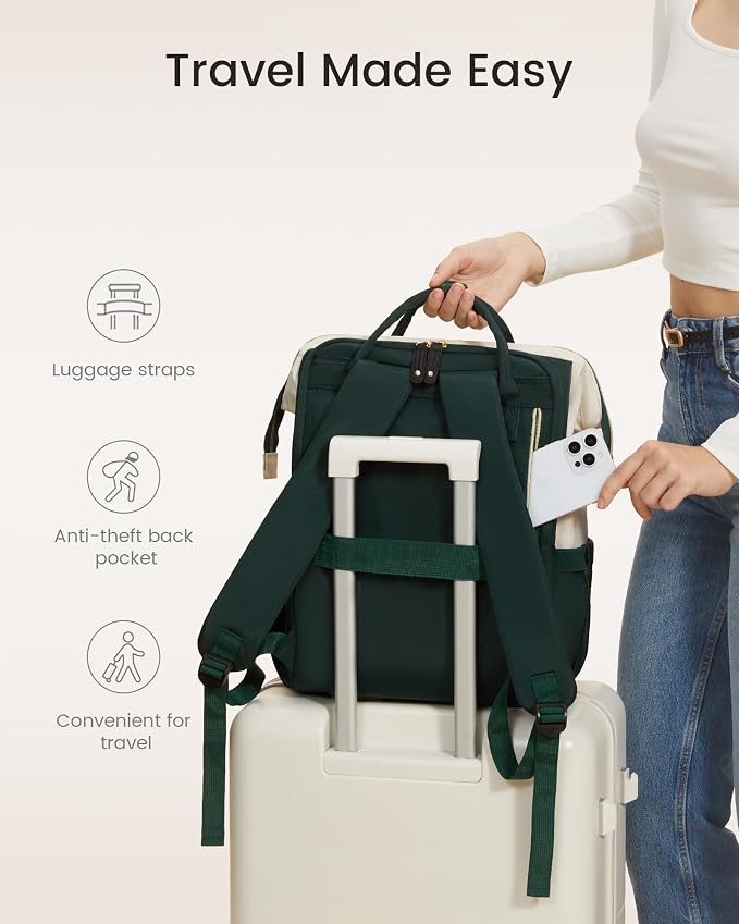 LOVEVOOK Laptop Backpack for Women, 15.6 Inch Work Business Backpacks Purse - Image 7