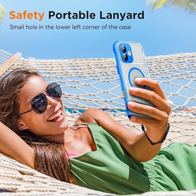 WIFORT for iPhone 16 Plus Waterproof Case, Fit for Magsafe Full Body Magnetic - Image 7