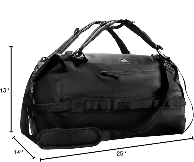 Haimont Large Waterproof Duffel Backpack Roll-Top Heavy Duty Dry Duffle Bag - Image 9