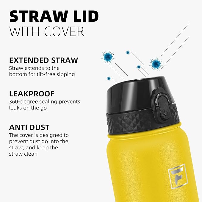 Fanhaw 32 oz Insulated Stainless Steel Water Bottle - Image 4