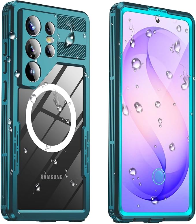 for Samsung Galaxy S26 Ultra Waterproof Case, Magnetic Heavy Duty Military by Haireca