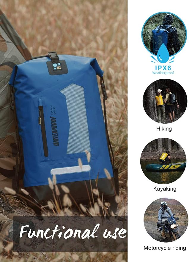 IDRYBAG Waterproof Backpack for Men 20L/30L/40L, Floating Dry Bag Kayak - Image 4