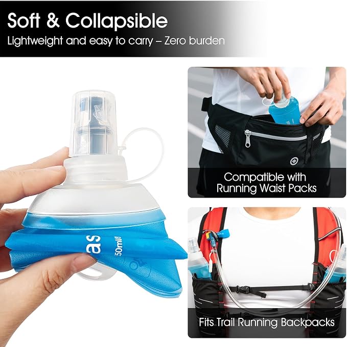 GYGYL Soft Flask, TPU Collapsible Soft Water Bottle - Image 4