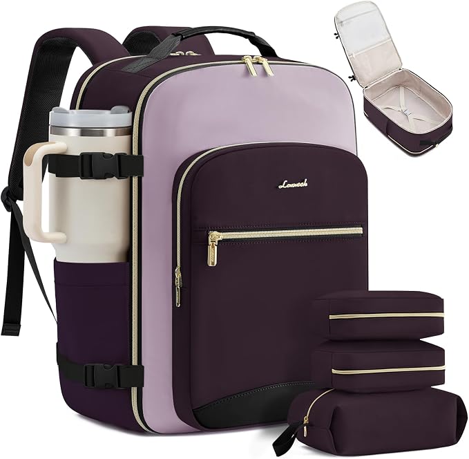 LOVEVOOK 40L Travel Backpack for Women & Men, Airline Approved Carry On Luggage by LOVEVOOK