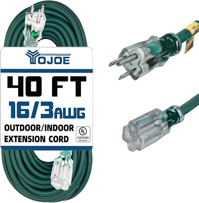 YOJOE Indoor Outdoor Extension Cord by YOJOE