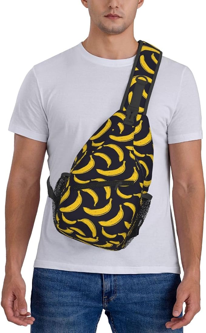 Pop Art Banana Sling Bag For Women Men Fashion Fruits Print Backpack Crossbody - Image 7