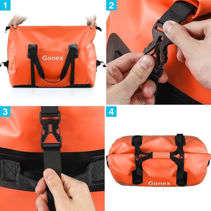 Gonex 40L 60L 80L Extra Large Waterproof Duffle Travel Dry Duffel Bag Heavy - Image 8