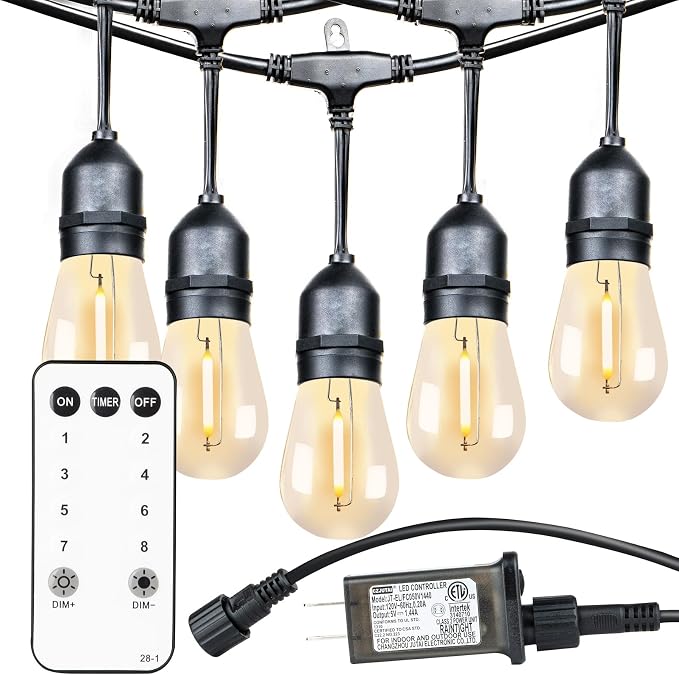 Lightdot 96FT Outdoor RGB String Lights, Outside Hanging Light Waterproof - Image 2