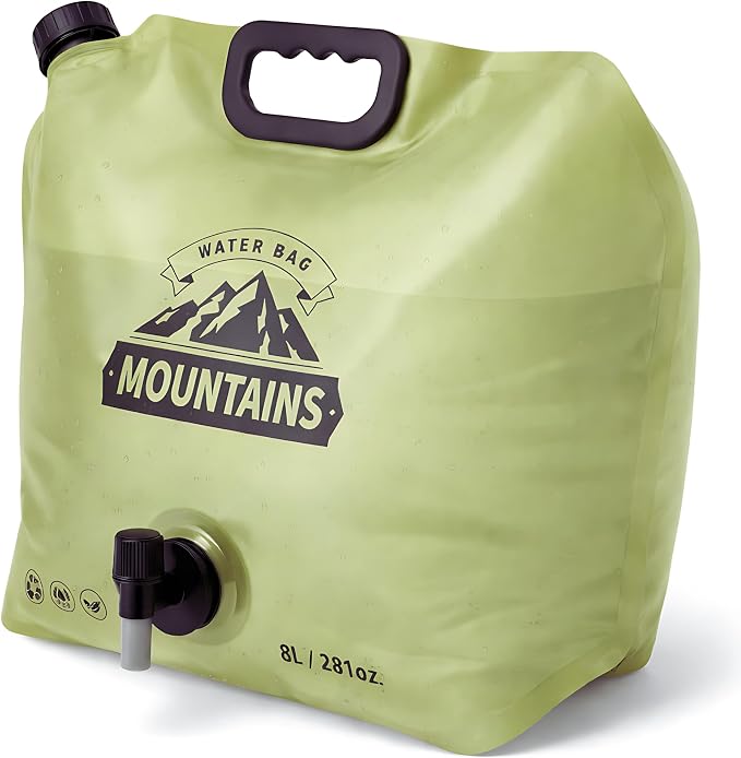 Camping Water Container 2 Gallon Collapsible Water Jug by CoreMuseOutdoor