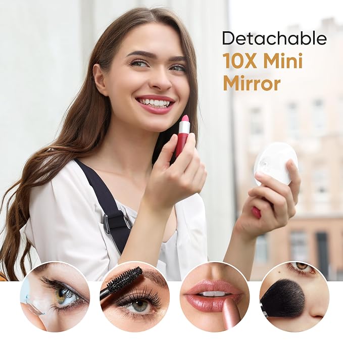 FUNTOUCH Rechargeable Travel Makeup Mirror - Image 3
