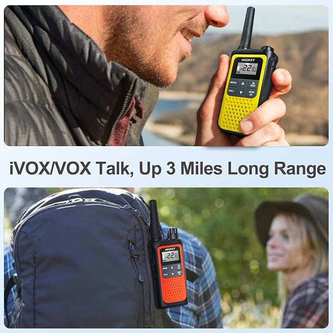 NXGKET Walkie Talkies for Adults Long Rang NOAA Weather Alerts, Rechargeable - Image 4
