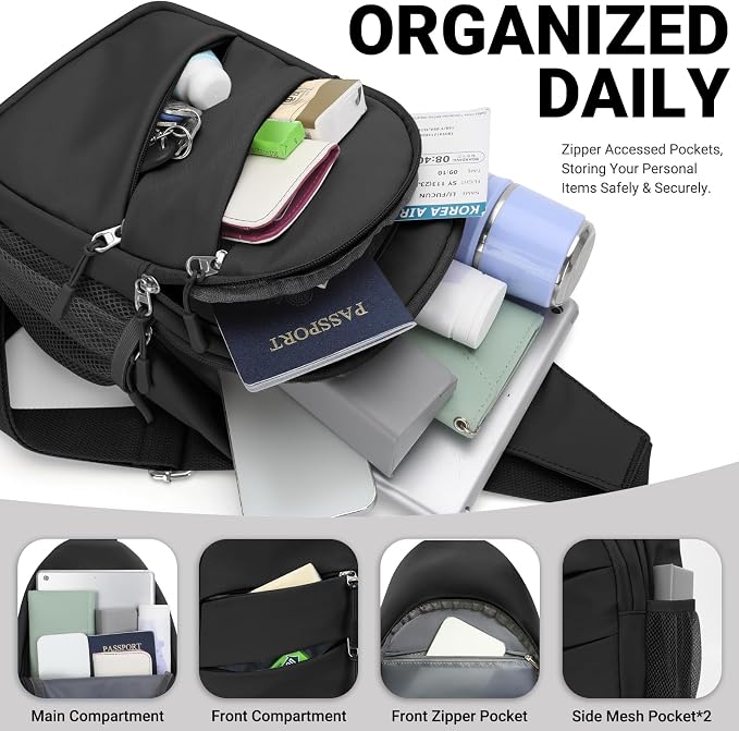 Tuwubi Crossbody Bags for Women, Sling Bag for Men, Small Hiking Backpack Anti - Image 4