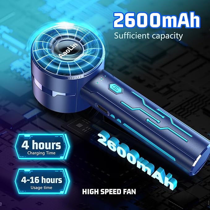 AaoLin 2pcs Portable Handheld Turbo Fan - Image 4