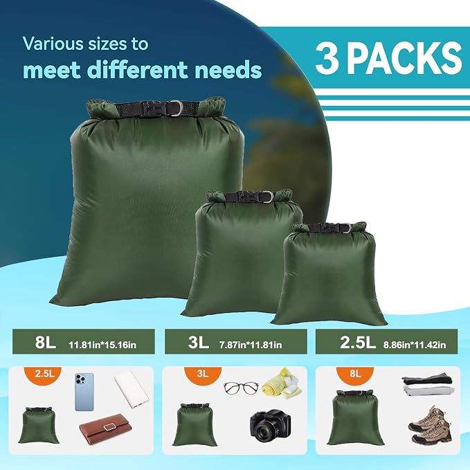 6PCS Dry Bags Waterproof, Lightweight Dry Bags - Image 2