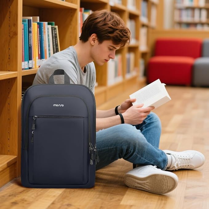 MOSISO Laptop Backpack for Men, Slim Lightweight Compact Computer Backpack for - Image 7