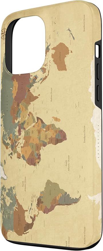 Globe Map Smartphone Cell Cover Gift World Map Pattern Phone Case - Image 2
