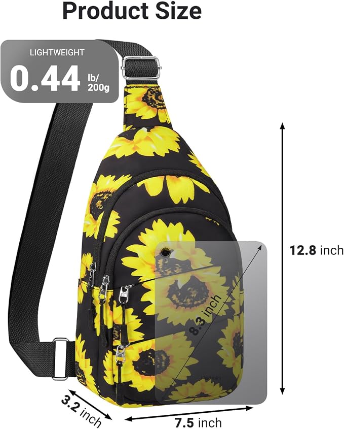 Tuwubi Crossbody Bags for Women, Sling Bag for Men, Small Hiking Backpack Anti - Image 6