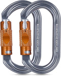 SOB Heavy Duty Steel Carabiner Clips -Auto Locking Climbing Carabiner, by SOB
