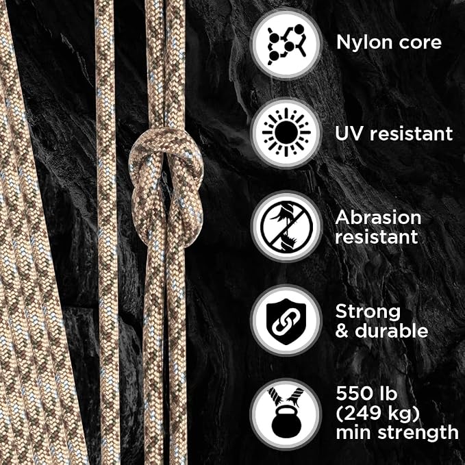 TECEUM Reflective Paracord Rope 1000 – 1000ft/200ft/100ft/50ft – 40+ Colors – - Image 3