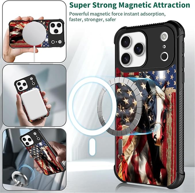 for iPhone 17 Pro Max Case, for MagSafe Graphic Design for Girl Boy Soft - Image 4