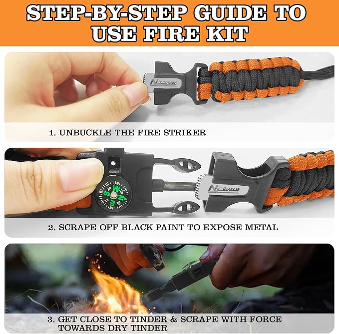 Paracord Survival Bracelet - Image 8