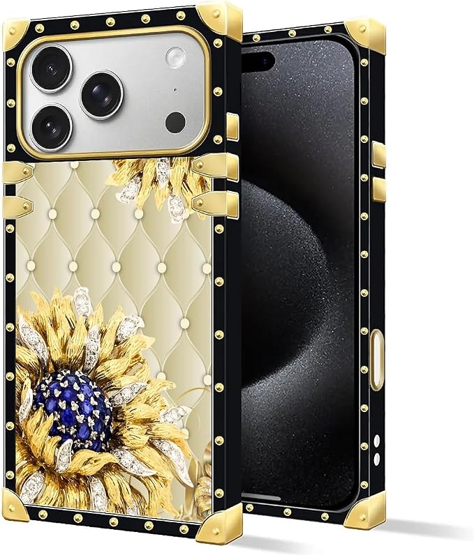 for iPhone 17 Pro Case Luxury Golden Decoration - Image 2