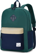 VASCHY Lightweight Backpack for School, Water Resistant Classic Bookbag by Vaschy