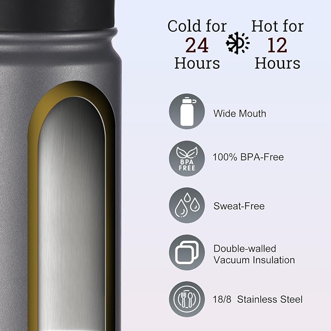 mininoo 24 oz Insulated Water Bottle - Image 3