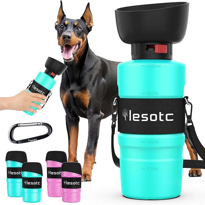 lesotc Dog Water Bottle, Portable Water Dispenser by lesotcbrand