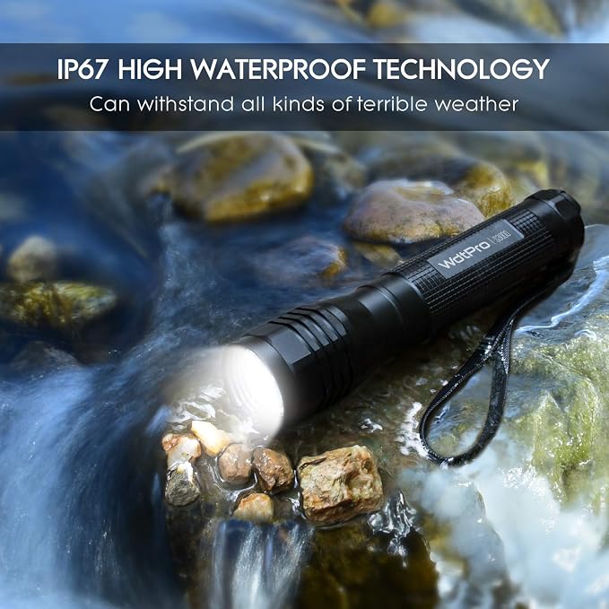 WdtPro High-Powered LED Flashlight S3000, Super Bright Flashlights - Image 5