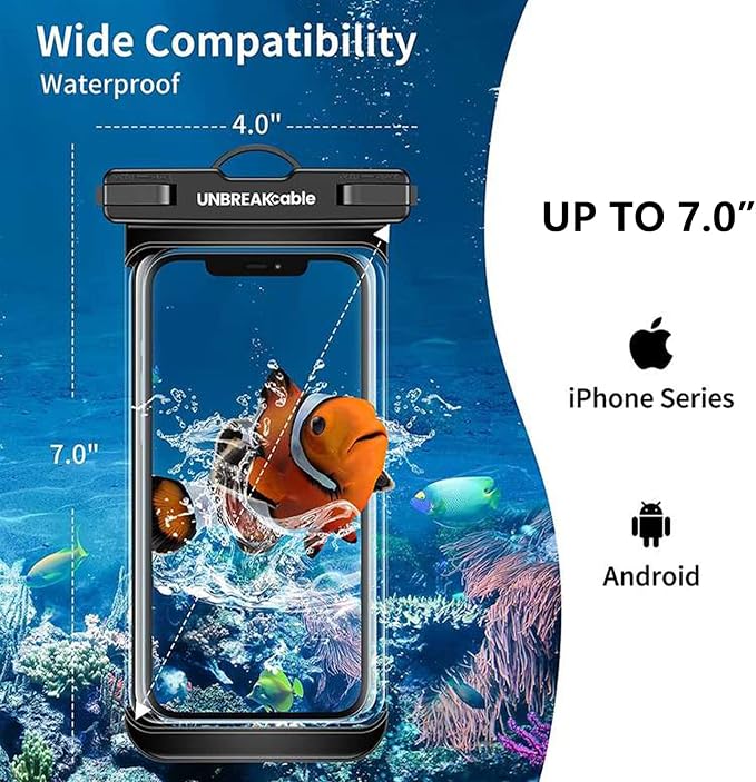 UNBREAKcable Waterproof Phone Pouch-2 Pack IPX8 Waterproof Phone Case - Image 5