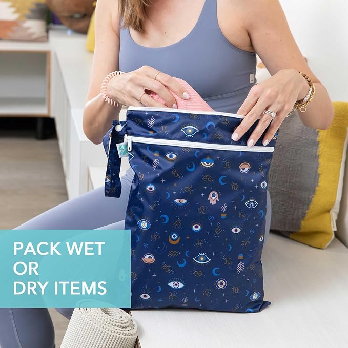 Bumkins Waterproof Wet Dry Bag for Baby, Swim Suit, Cloth Diapers, Pump Parts - Image 3
