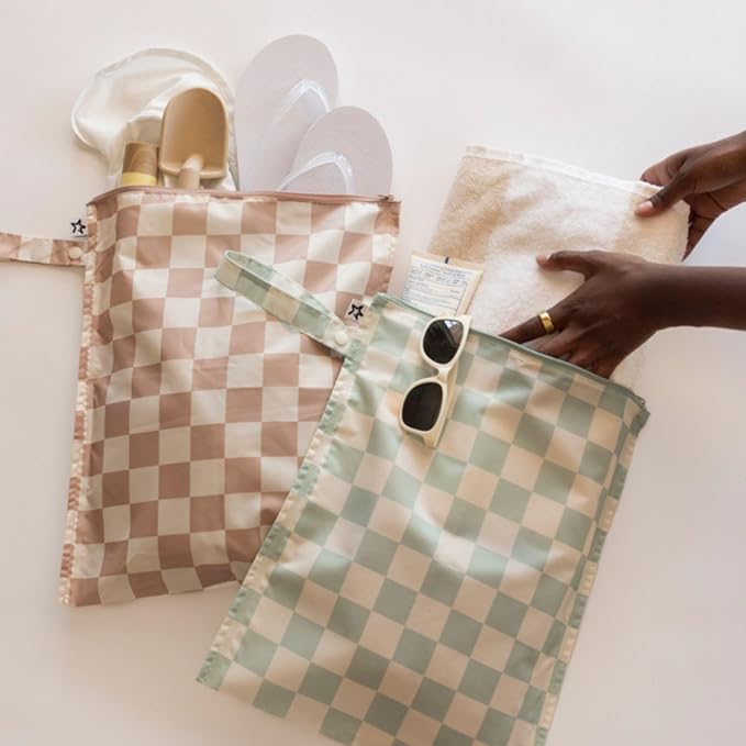 Tiny Twinkle Mess Proof Wet Bags | 2-Pack Reusable Waterproof Wet Bags - Image 4