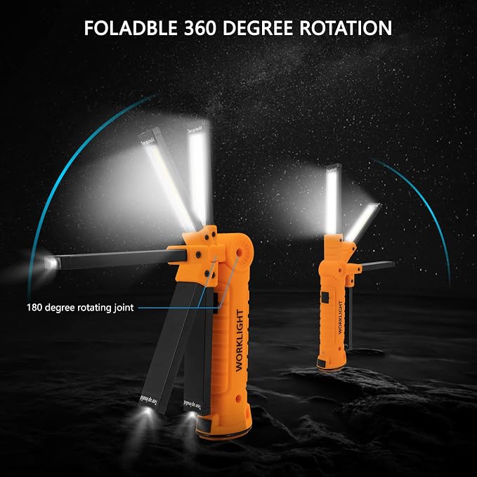 Lmaytech 3 Pack Rechargeable LED Work Lights - Image 4