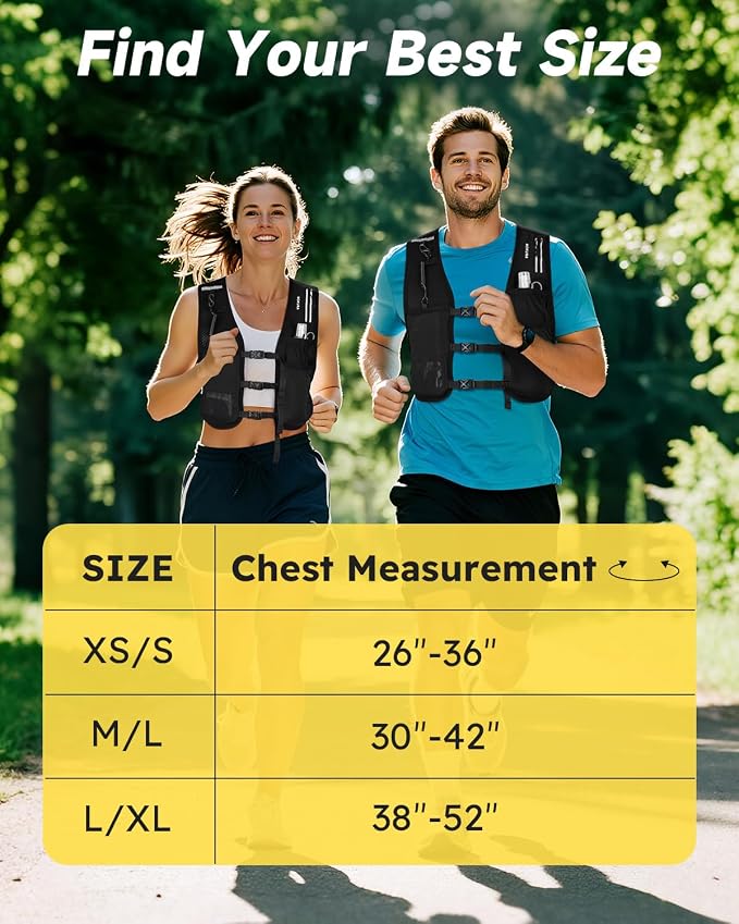 MOKURA Running Vest for Women Men, Lightweight Hydration Vest - Image 4