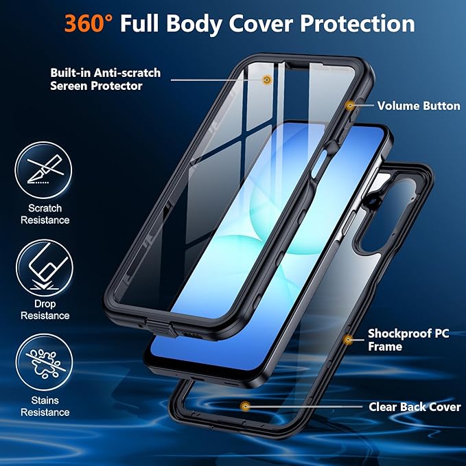 SPIDERCASE for Samsung Galaxy A17 Waterproof Case, IP68 Waterproof Case - Image 6
