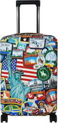 Explore Land Travel Luggage Cover Suitcase Protector Fits 31-32 Inch Case by ExploreLand