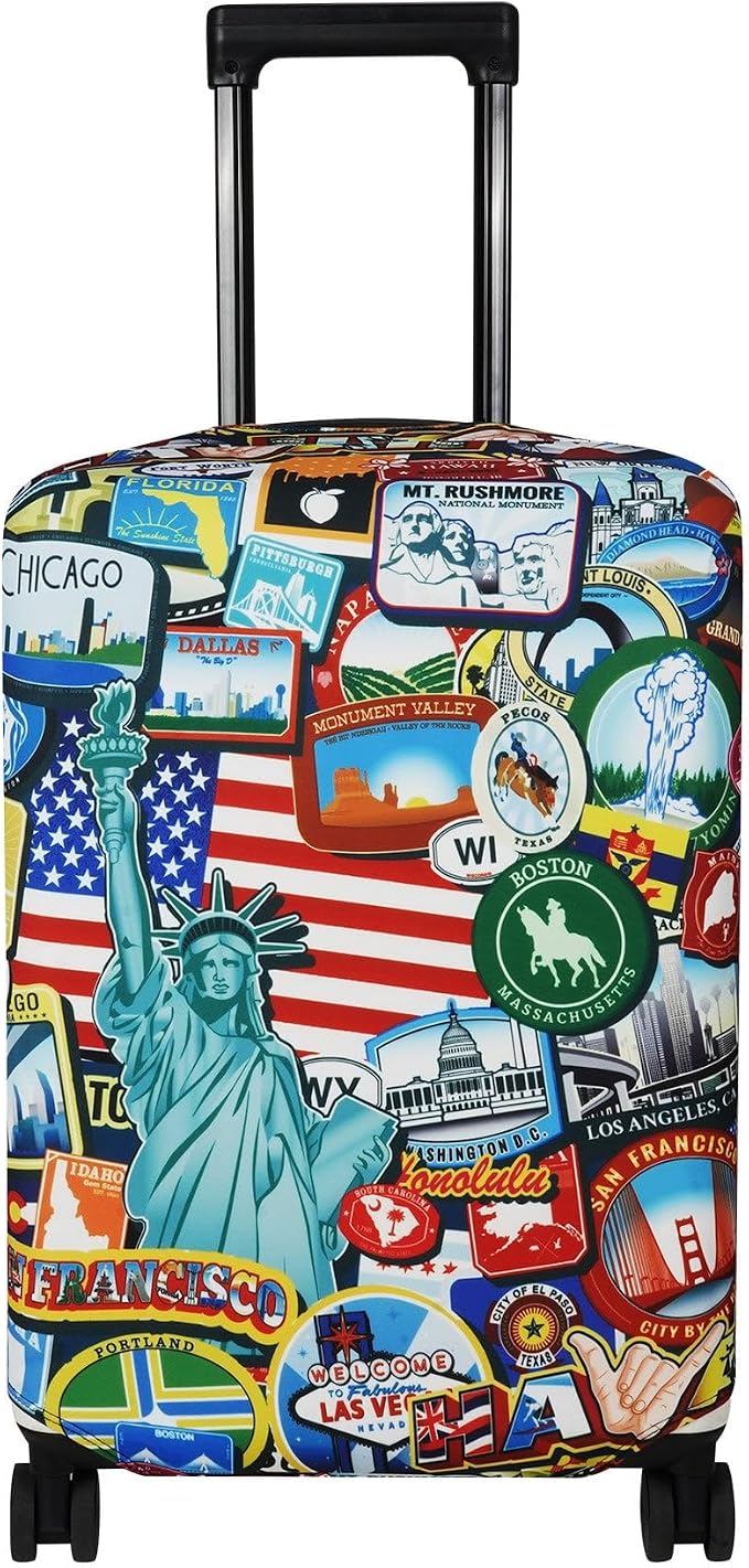 Explore Land Travel Luggage Cover Suitcase Protector Fits 18-22 Inch Case by ExploreLand